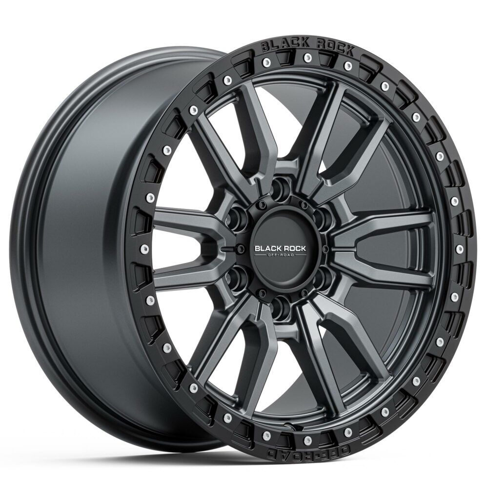 Black Rock Rambler Gunmetal Black Ring Wheel | 4x4 Off-Road Rims