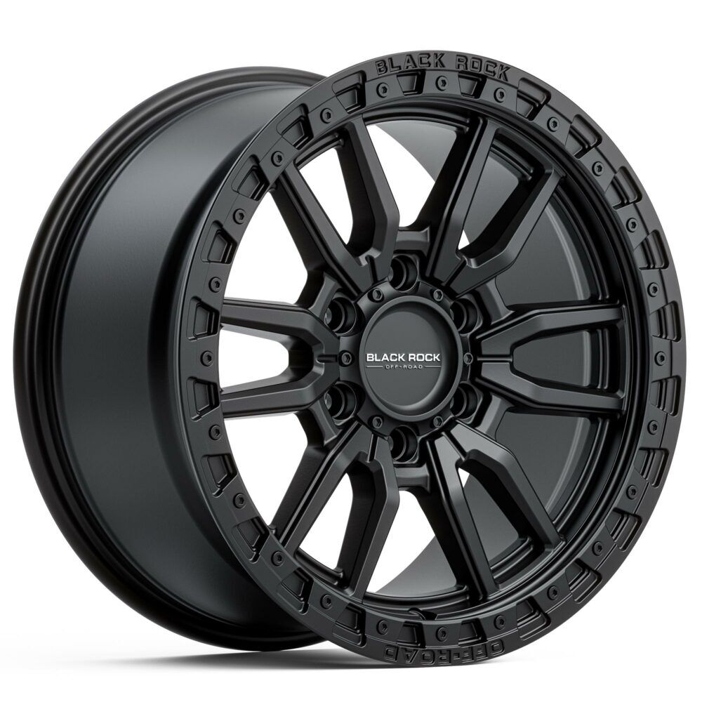 Black Rock Vortex Satin Black | 4x4 Off-Road Rims