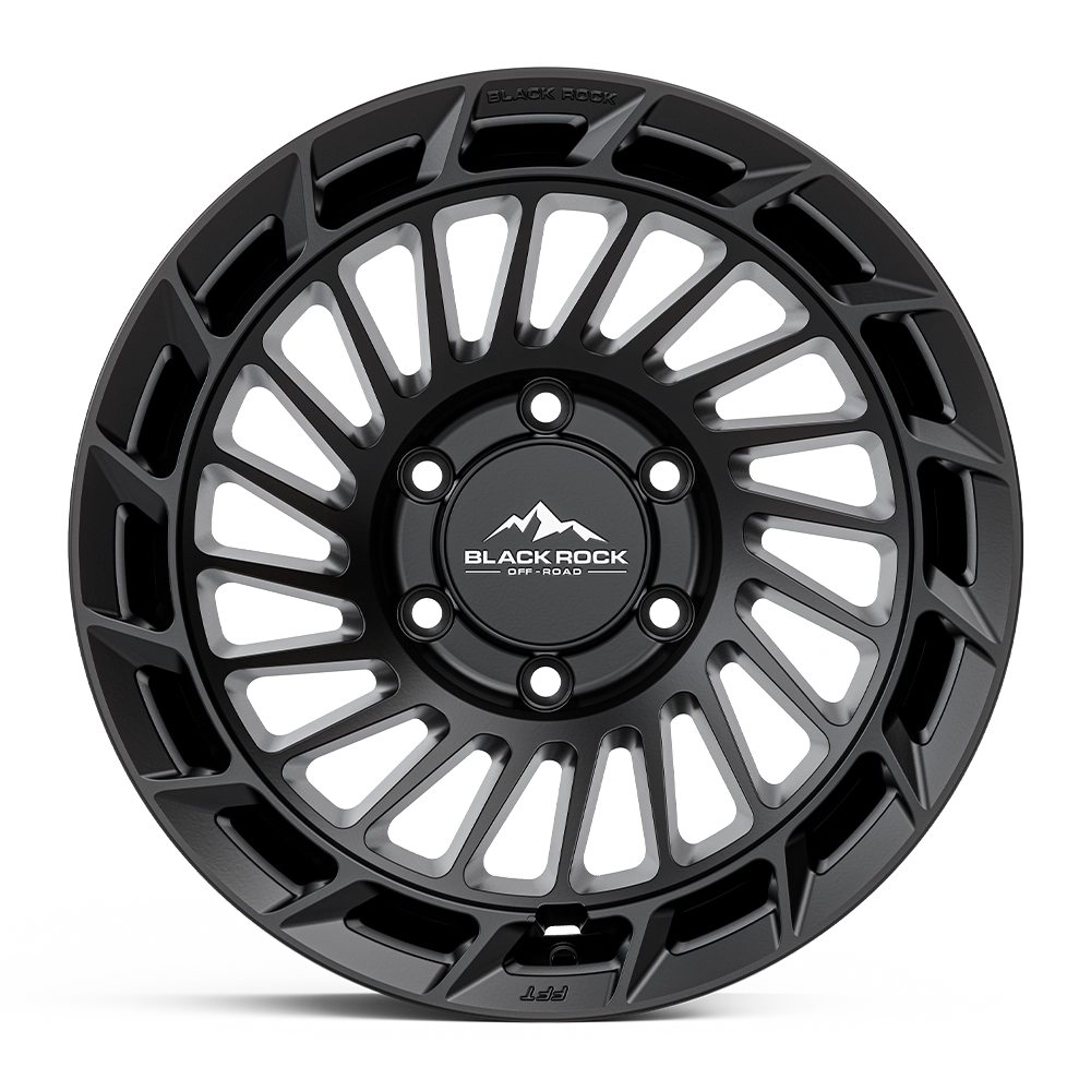 Black Rock FFT01 Satin Black - Flow Form Off-Road Lightweight Wheels